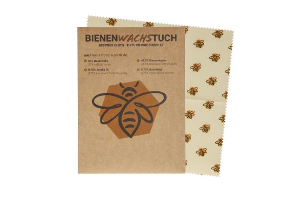 Bienenwachstuch "Beeologic", mehrfarbig