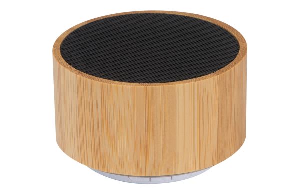 Bluetooth Lautsprecher mit Bambusummantelung - beige