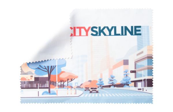 Brillenreinigungstuch Dioptry, Weiss