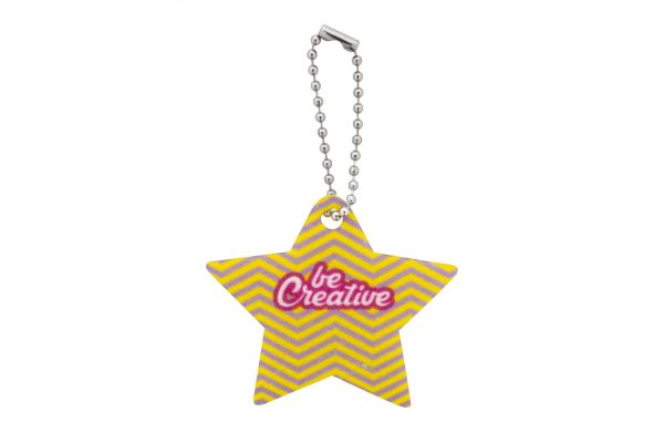 CreaFelt Key Xmas Schlüsselanhänger Weihnachten, Stern, weiss