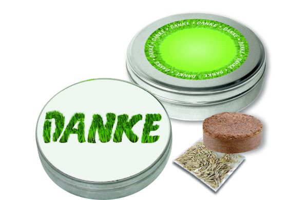 DANKE Dose, Zimmerrasen