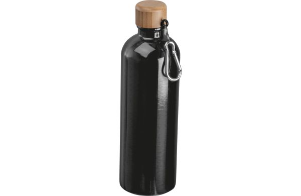 Edelstahltrinkflasche-mit-Karabiner-750ml-schwarz