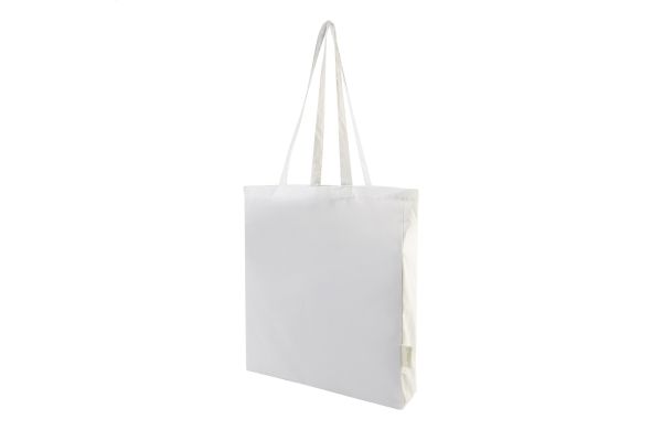 Einkaufstasche aus recycelter Baumwolle Guspex Hue, weiß