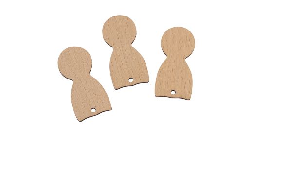 Einkaufswagenlöser Holz_ beige