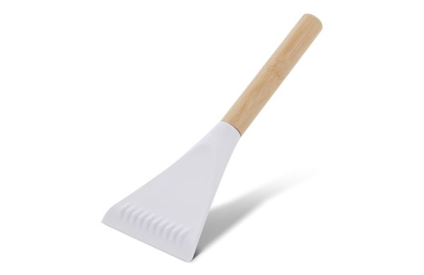 Eisschaber aus Bambus und R-PP, weiss