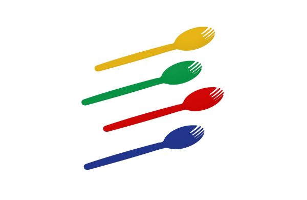 Essbesteck "Göffel", weiß