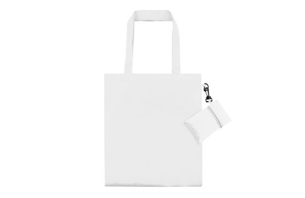 Faltbare Einkaufstasche RPET, weiß