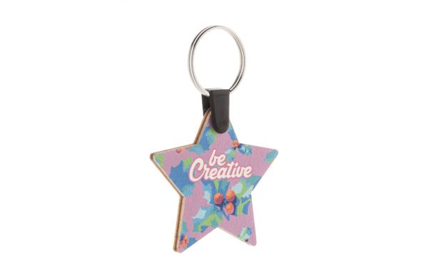 Fjerny Creative Schlüsselanhänger Weihnachten, Stern, natur