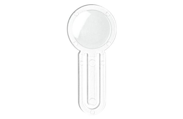 Flache Lupe "Lesezeichen", transparent