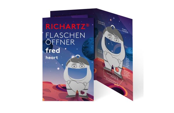 RICHARTZ FLASCHENÖFFNER fred heart