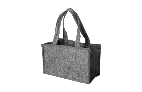 Flaschentasche "Filz", grau