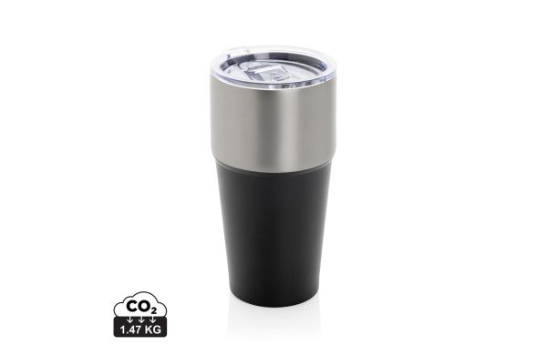 Fluid Becher aus RCS-zertifiziert recyceltem Stahl, 500ml, schwarz