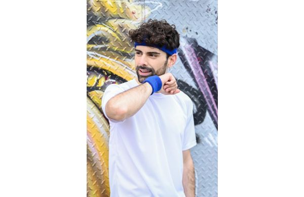 Frottier Stirnband mit Label