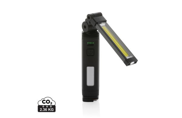 Gear X wiederaufladbare USB Arbeitsleuchte aus RCS rec. ABS, schwarz