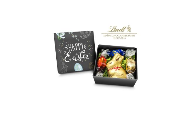 Geschenkartikel: Lindt Osternest - Goldhase und 3 Lindor Mini-Eier, auch in individueller Schachtel