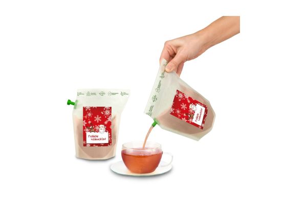 Geschenkartikel: Tee-Brühbeutel, Bleiben Sie Gesund & positiv, Tasty Berry, wiederverwendbar