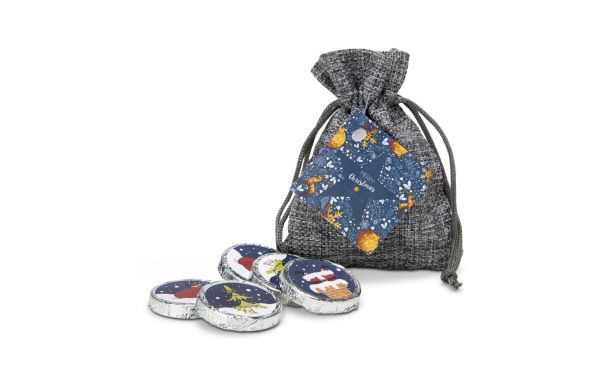 Geschenkset: Weihnachts-Schokotaler