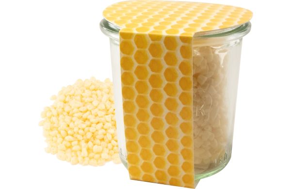 Gläschen Bienenwachslicht
