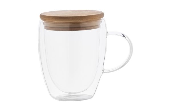 Glas-Thermobecher Grobina, weiss