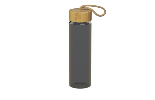 Glasflasche "Bamboo", 0,65 l, colour, grau