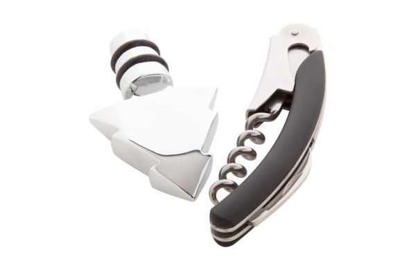 Glögg Weinset, silber, weiss