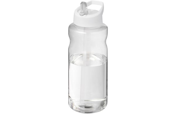 H2O Active Big Base 1L Sportflasche mit Ausgussdeckel, weiss