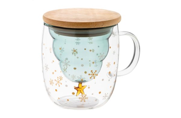 Honkapuu Weihnachtstasse, natural, transparent klar