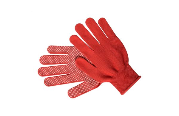 Horgol Handschuhe, rot