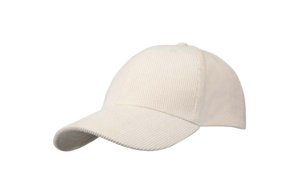 Hutton Kappe aus recyceltem Cord mit 6 Segmenten, sandstone