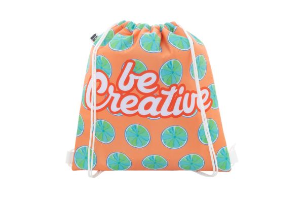 Individuell bedruckbare Kühl-Kordelzugtasche CreaCool Draw, weiß