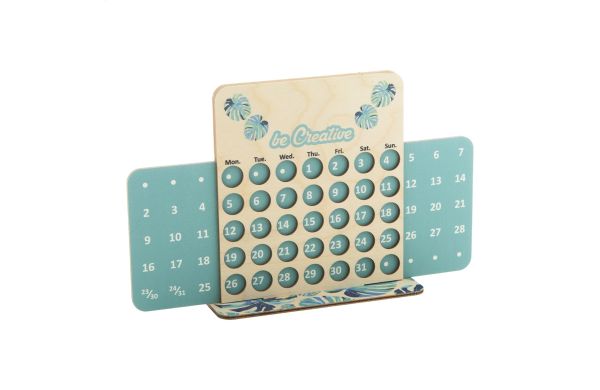 Individueller ewiger Kalender Forever Creative, weiss