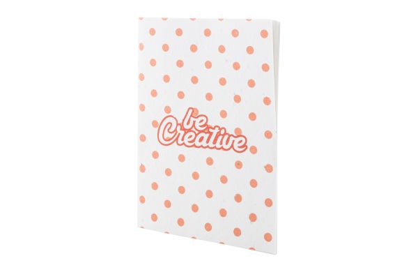 individuelles Saatpapier-Notizbuch CreaNote A6 Seed, weiß