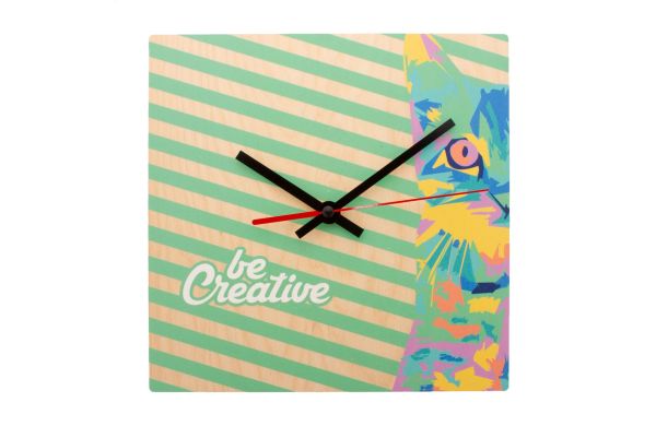 Inidividuelle Wanduhr BeTime Wood B, natur