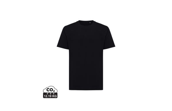 Iqoniq Kakadu relaxed T-Shirt aus recycelter Baumwolle, schwarz, L