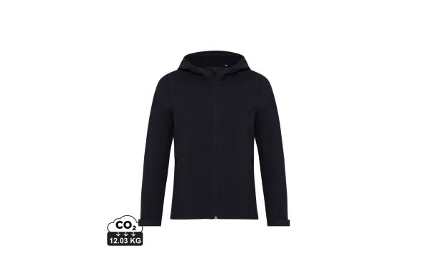 Iqoniq Makalu Damen Softshelljacke aus recyceltem Polyester, schwarz, L