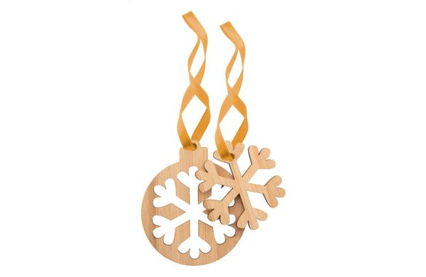 Jerpstad Weihnachtsbaumschmuck, natur, Schneeflocke