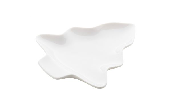 Jokkmokk Weihnachts-Snackschale, Weihnachtsbaum, weiss