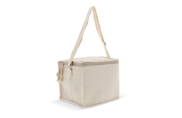 Kühltasche mit einer Ausssenhülle aus Baumwolle 22x18x18cm, ecru