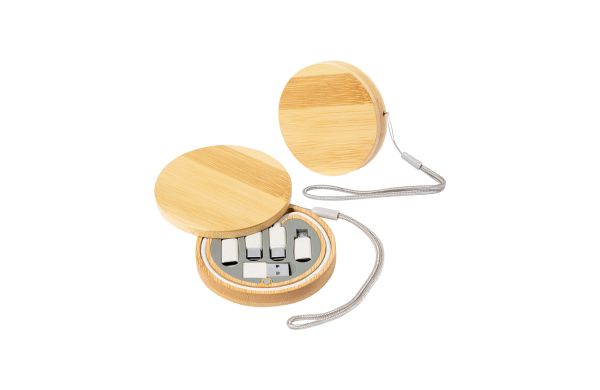 Kabel- und Adapter-Set "ECO", beige