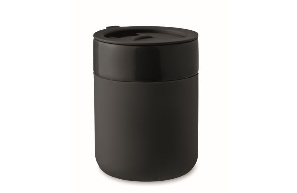 QERAM Keramikbecher 330 ml, schwarz