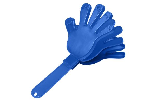 Klapper "Hand", einfarbig, blau