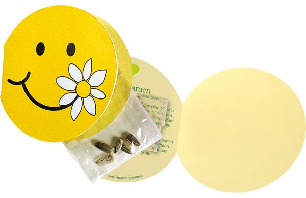 Klappkärtchen Smile, Zwergsonnenblume