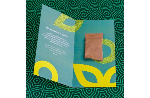 Klappkarte Artenglück DIN lang 5m²