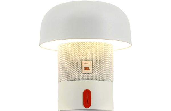 Kooduu Sensa Play Mini Tragbarer JBL Lautsprecher mit Leuchte, weiss