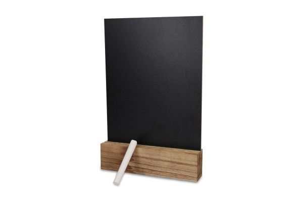 Kreidetafel im Holzständer, natur