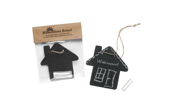 Kreidetafel "Haus", schwarz