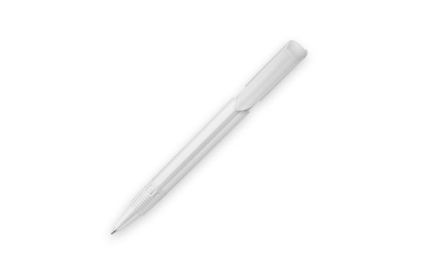 Kugelschreiber S40 Grip hardcolour, weiss - weiss