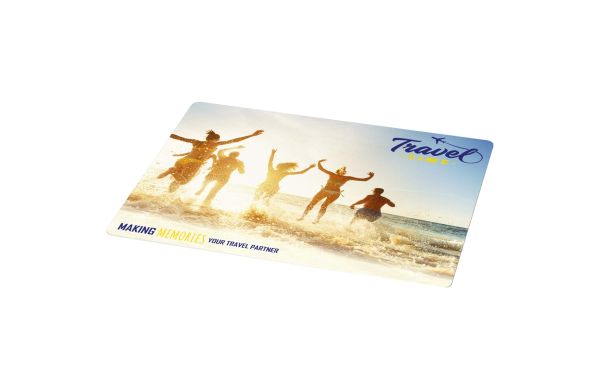 Lumin Mauspad mit vollflächigem Farbdruck, weiss