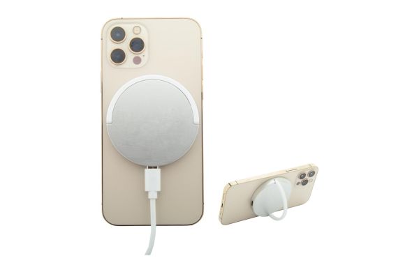 Magnetischer Wireless-Charger RaluHold, silber