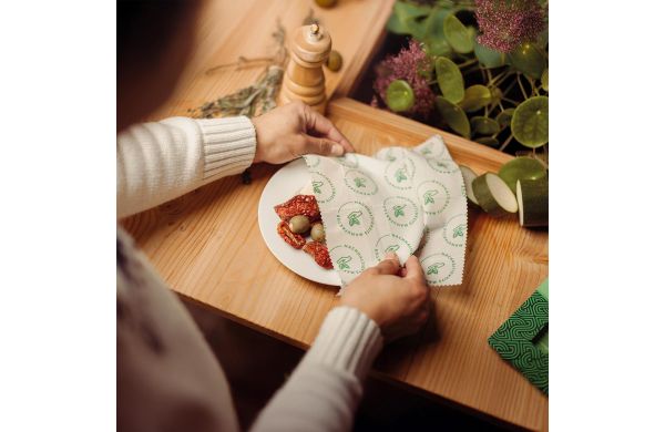 Mappe Bienenwachstuch M